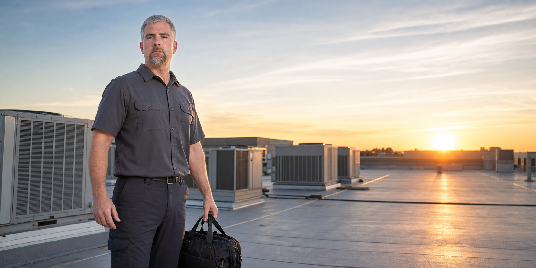 Commercial rooftop HVAC system